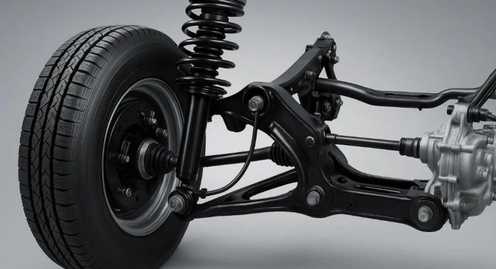 partes del sistema de suspensión de una camioneta